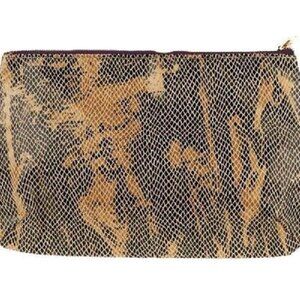 tarte Snake Skin outer with Purple lining Cosmetic / Makeup Bag - BRAND NEW